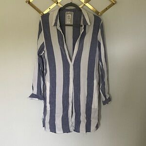 Tommy Bahama Blue and White Cover-Up Dress